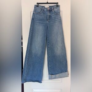 Risen Wide Leg Jeans